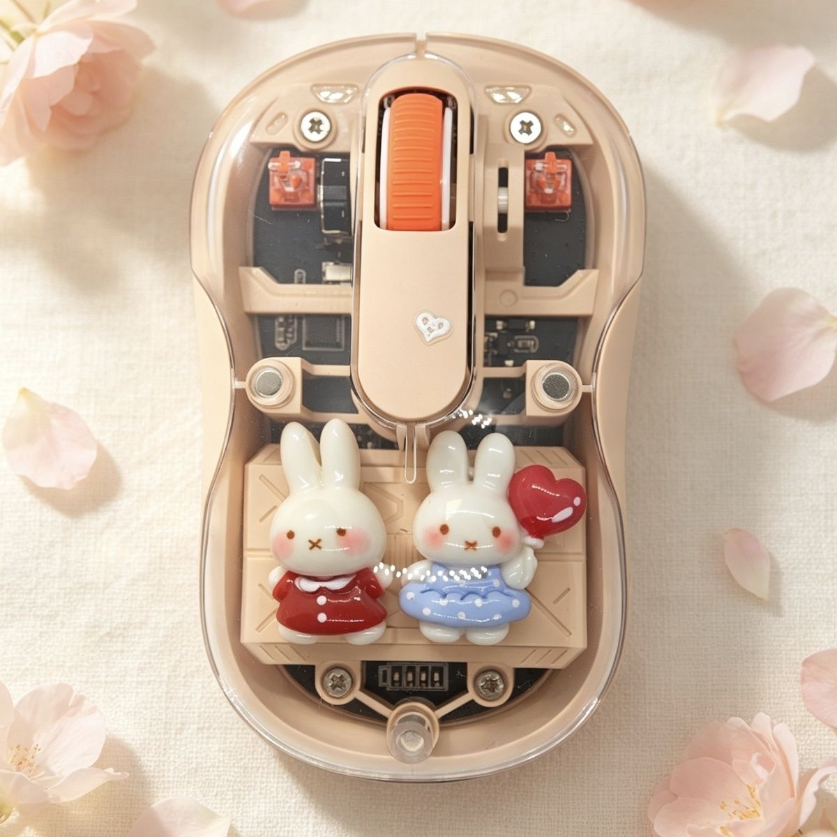 Laptop Accessories Light - Cute Cartoon Fashion Miffy DIY Transparent