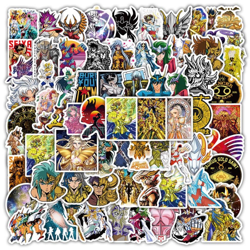 101Pcs Saint Seiya Anime Stick - Laptop Original Accessories recension och pris