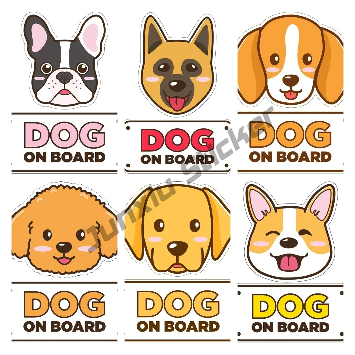 Dog on Board Car Sticker Bumpe - Laptop Accessories Online recension och pris