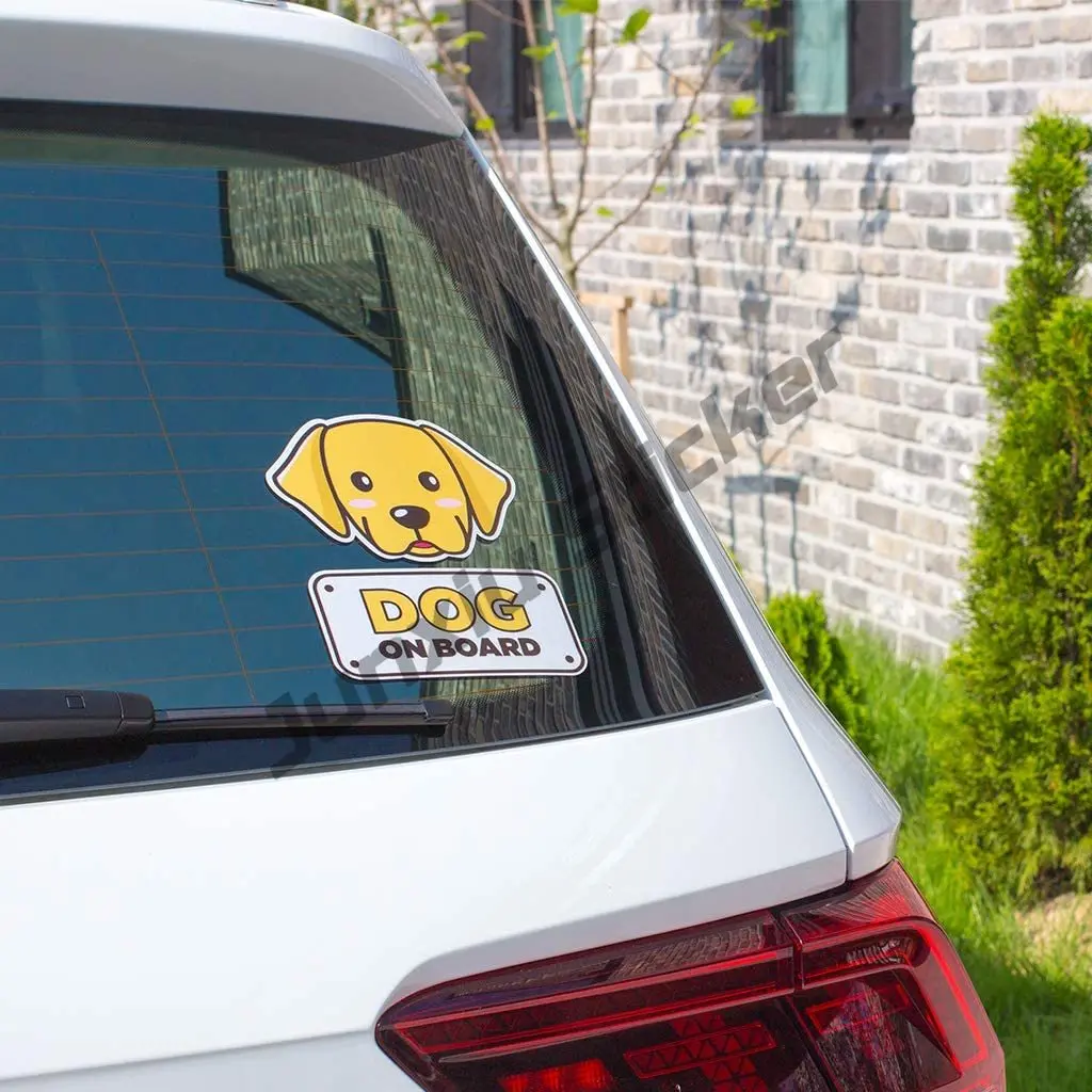 Dog on Board Car Sticker Bumpe - Laptop Accessories Online recension och pris