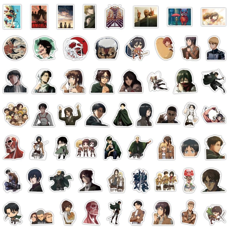 60Pcs Attack on Titan Anime St - Laptop Original Accessories recension och pris