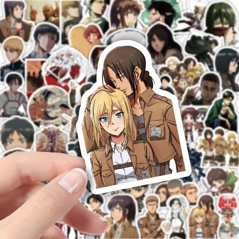 60Pcs Attack on Titan Anime St - Laptop Original Accessories recension och pris
