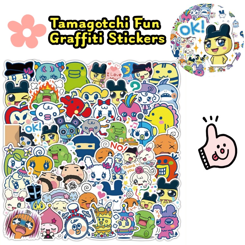 Japanese Tamagotchi Stickers E - Laptop Original Accessories recension och pris