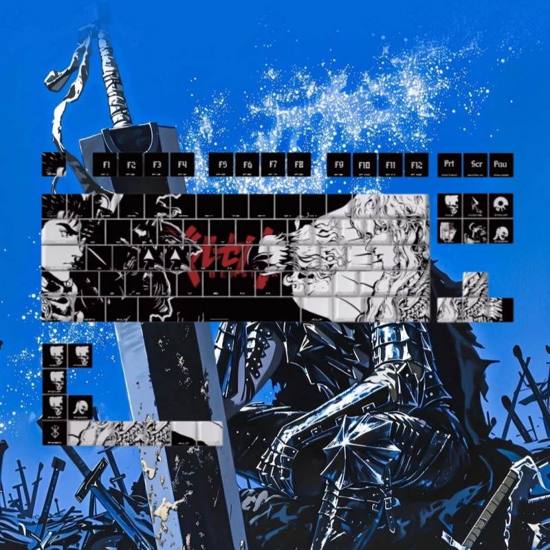 BERSERK Theme Anime Keycap 98  - Keyboard Laptop Accessories recension och pris