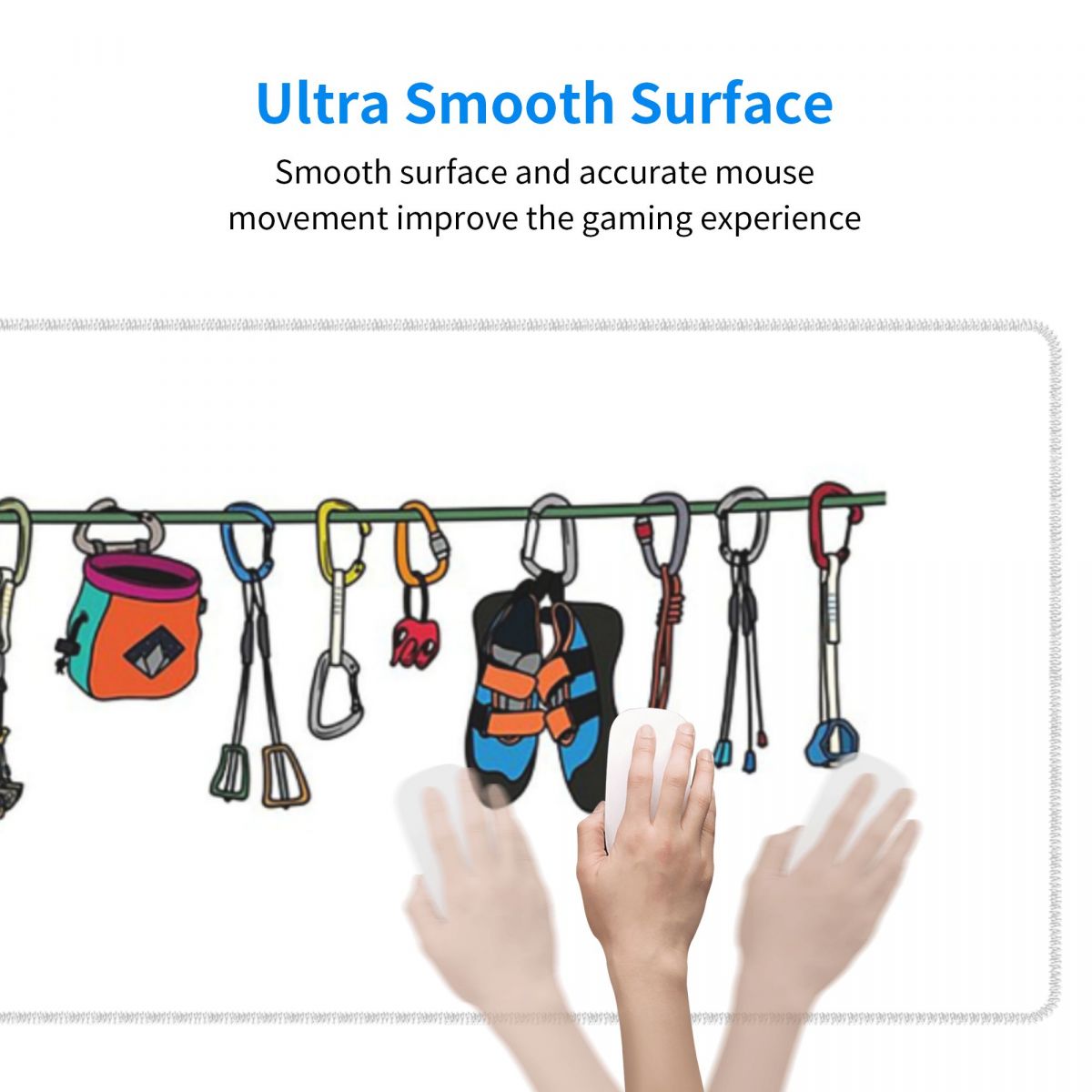 Large Mouse Pad Climbing Gear  - Laptop Accessories Online recension och pris