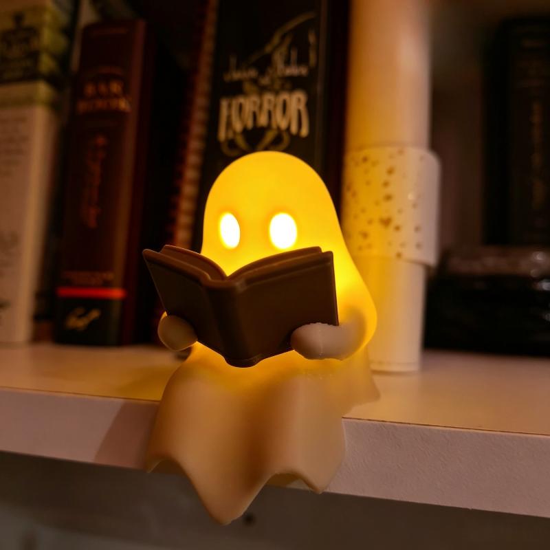 Cute Ghost Reading Book Lamp H - Laptop Accessories Light recension och pris
