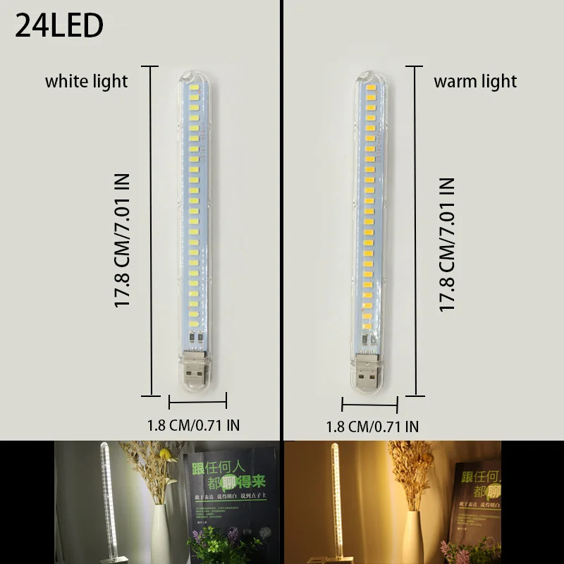 DC5V USB LED Light 24LED 8LED  - Laptop Accessories Light recension och pris