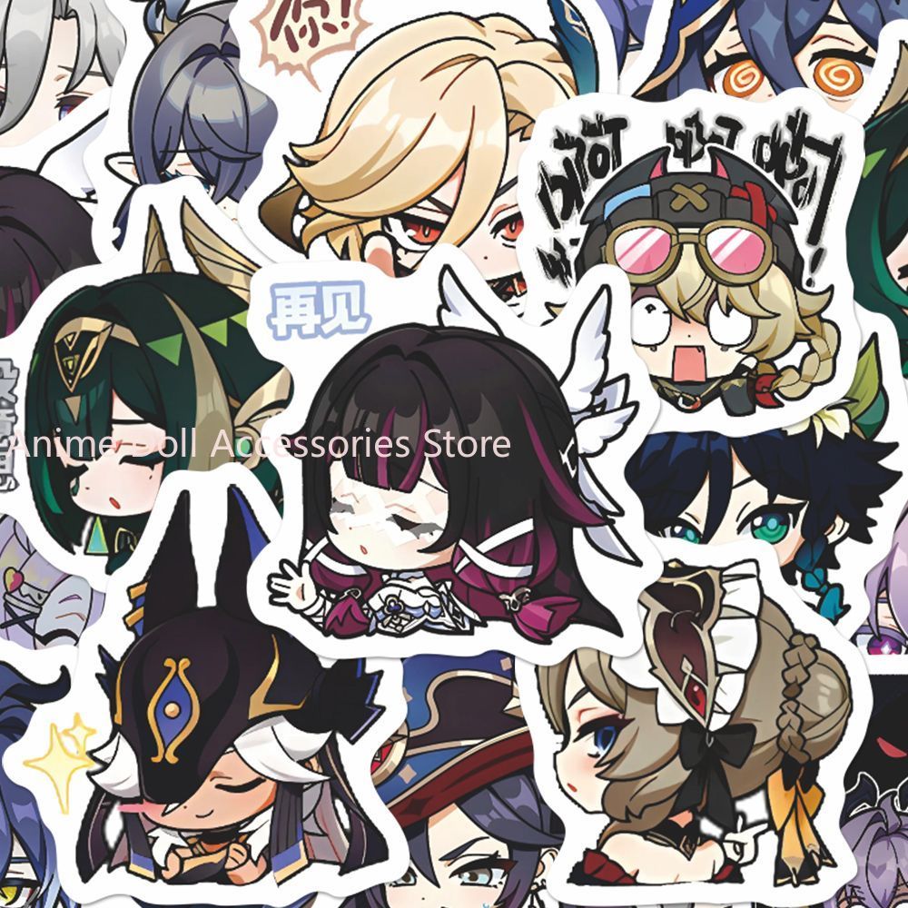 64PCS Genshin Impact Moon Maid - Laptop Original Accessories recension och pris