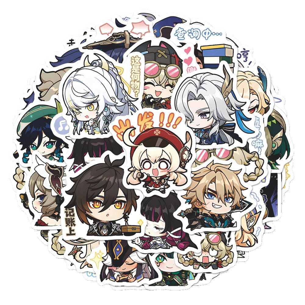 64PCS Genshin Impact Moon Maid - Laptop Original Accessories recension och pris